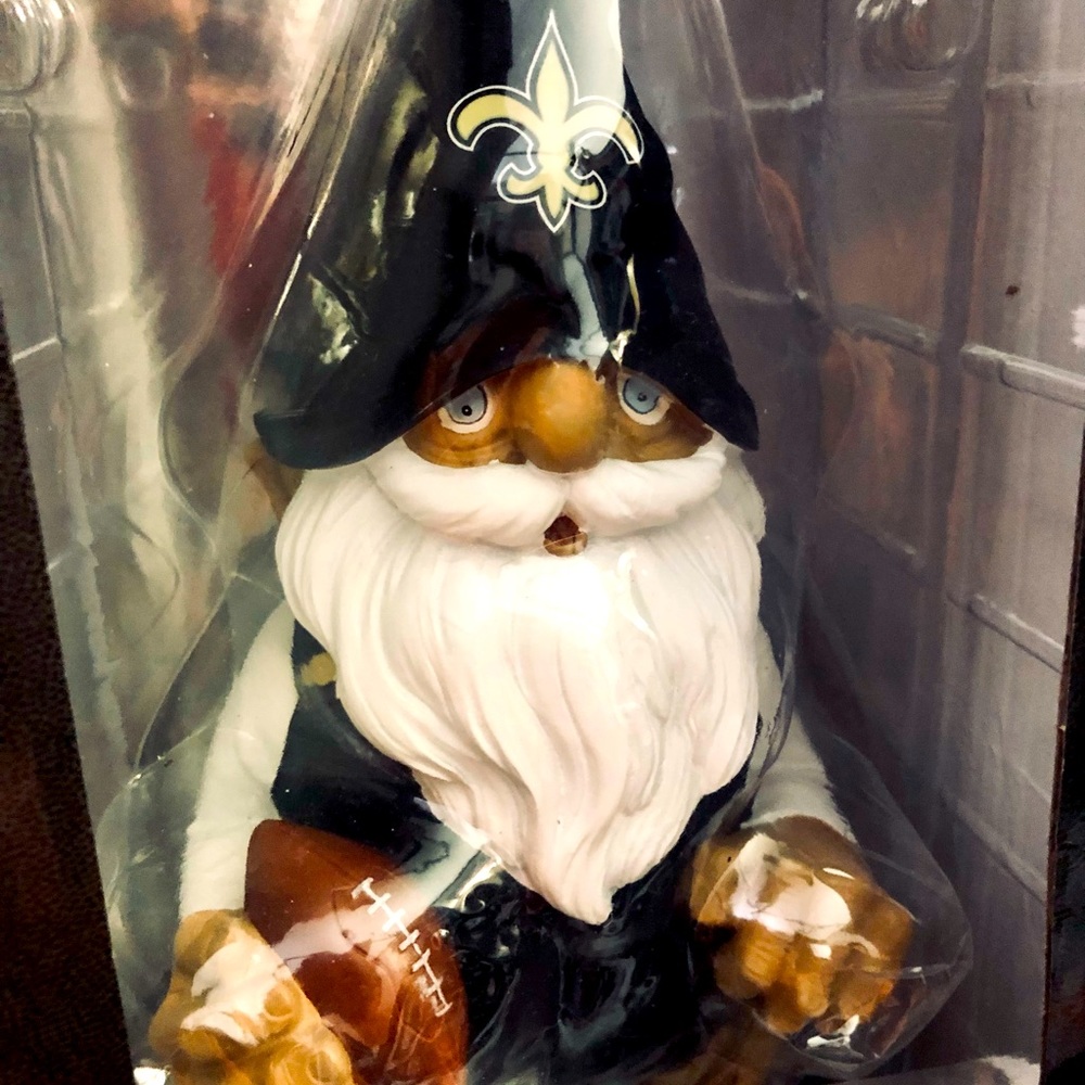 Brand new NFL Saints garden gnome